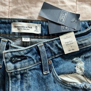 Abercrombie and Fitch Curve Love High Rise Mom Jeans